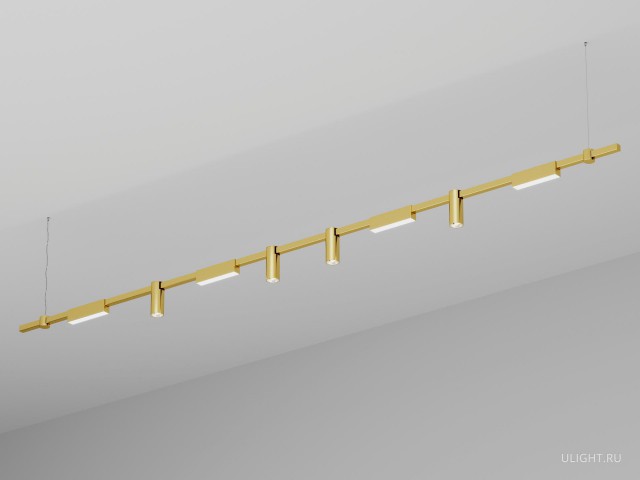 Подвесной светильник HOKASU PL10 (GOLD/3000mm – 200mm/LT70/120deg – D55/140mm – 4K/64W) фото:2
