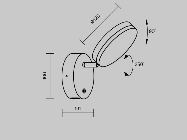 Настенный светильник (бра) Maytoni MOD070WL-L8B3K фото:35