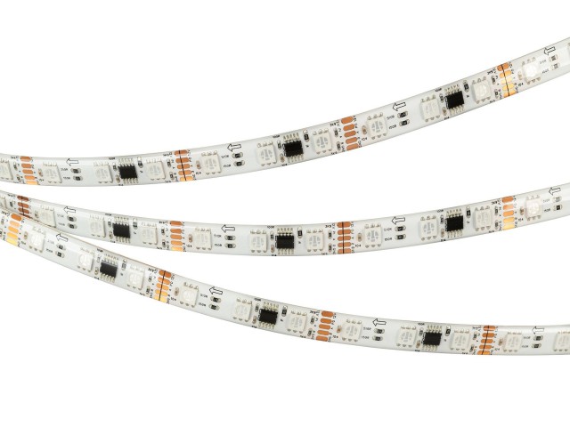 Лента герметичная DMX-SE-B60-10mm 12V RGB-PX3 (14 W/m, IP65, 5060, 5m) (Arlight, -) фото:6