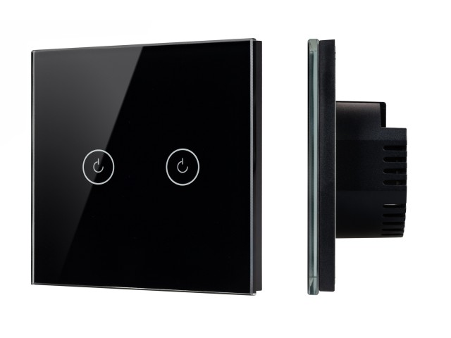 Выключатель сенсорный SWT-OMALI-S02-ZB-BK (250V, 10A, Zigbee) (Arlight, Стекло) фото:4
