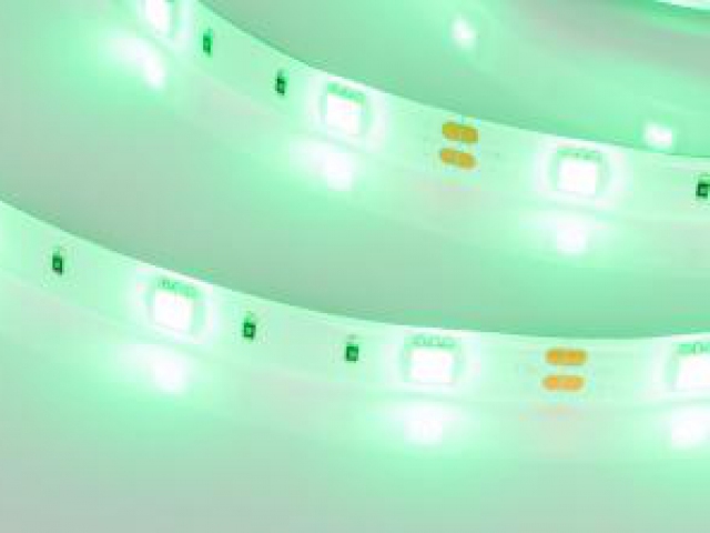 Лента RTW 2-5000SE 12V Green (5060, 150 LED, LUX) (Arlight, 7.2 Вт/м, IP65) фото:1