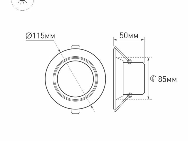 Светодиодный светильник LTD-80WH 9W Day White 120deg (Arlight, IP40 Металл, 3 года) фото:2