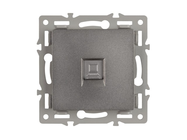 Механизм компьютерной розетки SCT-MPC1-PL-GR (RJ-45, CAT6) (Arlight, -) фото:1
