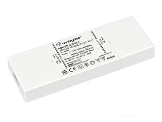 Блок питания ARV-SP-24024-FLAT-PFC (24V, 1A, 24W) (Arlight, IP20 Пластик, 5 лет) фото:5