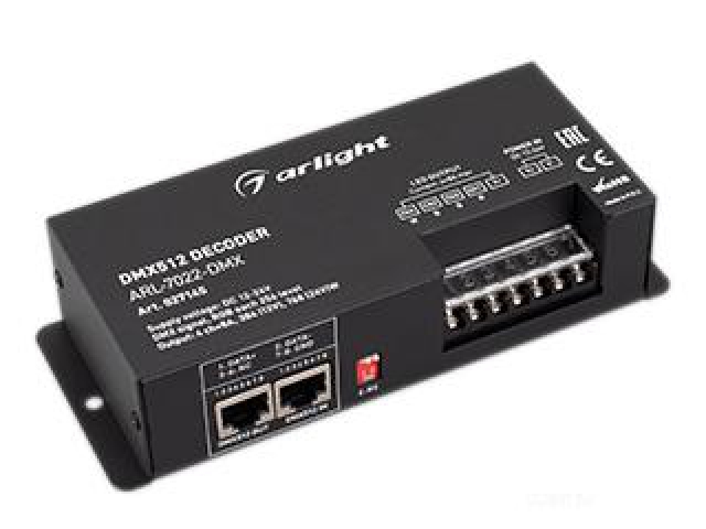 Декодер ARL-7022-DMX (12-24V, 4x8A, DMX512, XLR3) (Arlight, IP20 Металл, 3 года) фото:11
