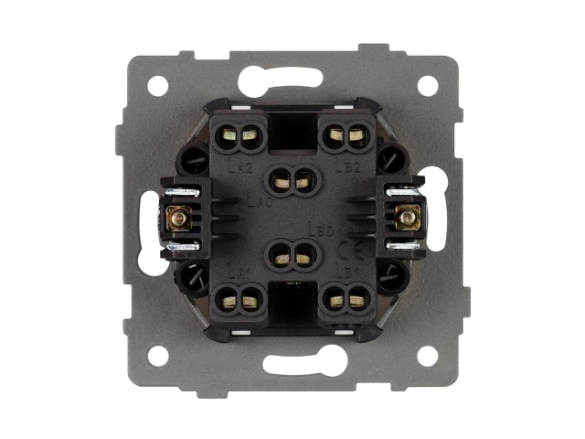 Механизм выключателя двухклавишный проходной SWT-MKP2-PL-WH-V (250V, 10A) (Arlight, -) фото:1