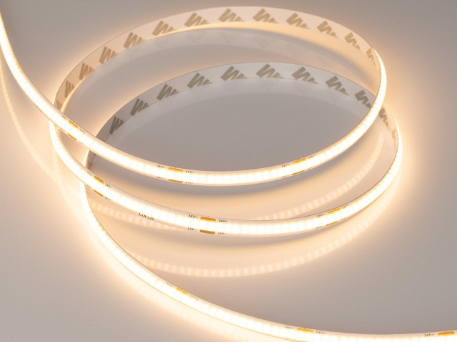 Лента COB-X320-8mm 24V Warm2700 (8 W/m, IP20, 5m) (Arlight, -) фото:1