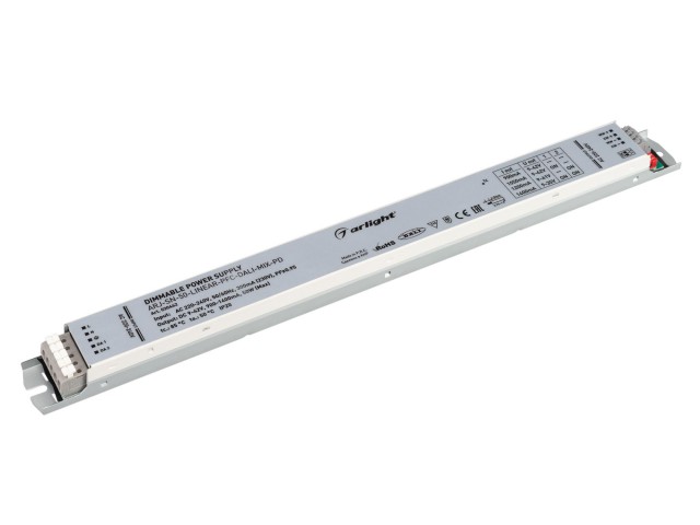 Блок питания ARJ-SN-50-LINEAR-PFC-DALI-MIX-PD (50W, 9-42V, 0.9-1.4А) (Arlight, IP20 Металл, 3 года) фото:7