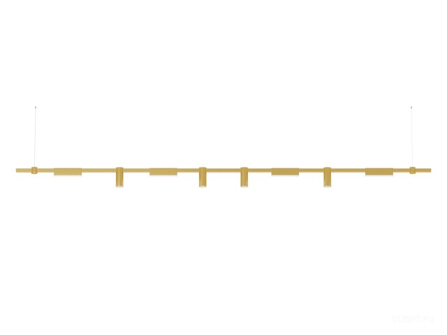 Подвесной светильник HOKASU PL10 (GOLD/3000mm – 200mm/LT70/120deg – D55/140mm – 3K/64W) фото:1