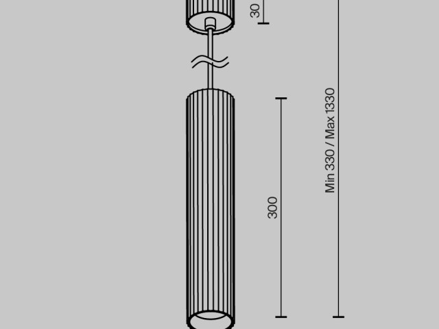 Подвесной светильник Technical P106PL-01-GU10-B фото:12