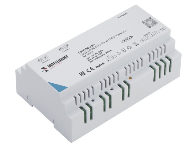 INTELLIGENT ARLIGHT Контроллер DALI-LOGIC-LITE-PS-x2 (230B, Ethernet) (IARL, IP20 Пластик, 2 года) фото:2