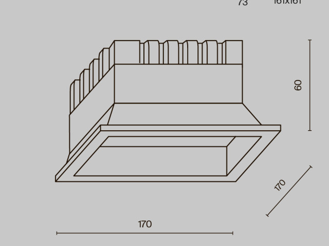 Встраиваемый светильник Technical DL056-24W3-4-6K-B фото:8