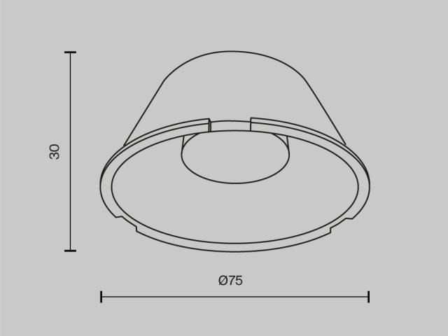 Комплектующие для светильника Technical LensD75-15 фото:1