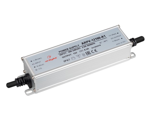 Блок питания ARPV-12100-A1 (12V, 8.3A, 100W) (Arlight, IP67 Металл, 3 года) фото:8