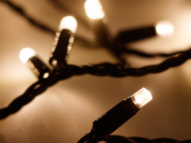 Светодиодная гирлянда ARD-STRING-CLASSIC-10000-BLACK-100LED-STD WARM (230V, 7W) (Ardecoled, IP65) фото:1