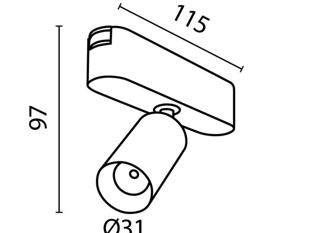 Трековый светильник Technical TR103-1-5W4K-M-B фото:4