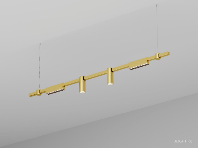 Подвесной светильник HOKASU PL10 (GOLD/1500mm – 190mm/40deg – D55/140mm – 4K/27W) фото:2