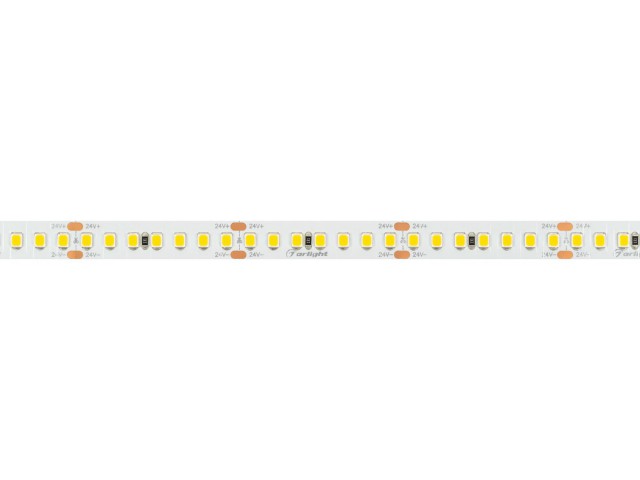 Лента RT-A168-10mm 24V Warm3500 (17 W/m, IP20, 2835, 5m) (Arlight, Открытый) фото:4