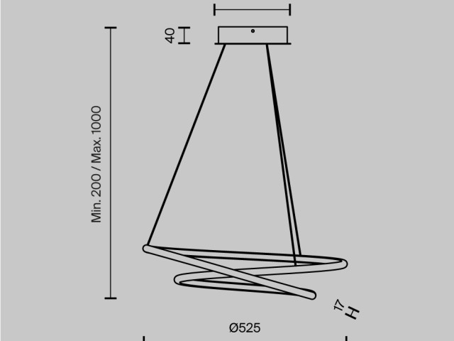 Подвесной светильник Maytoni MOD100PL-L47BSK1 фото:7