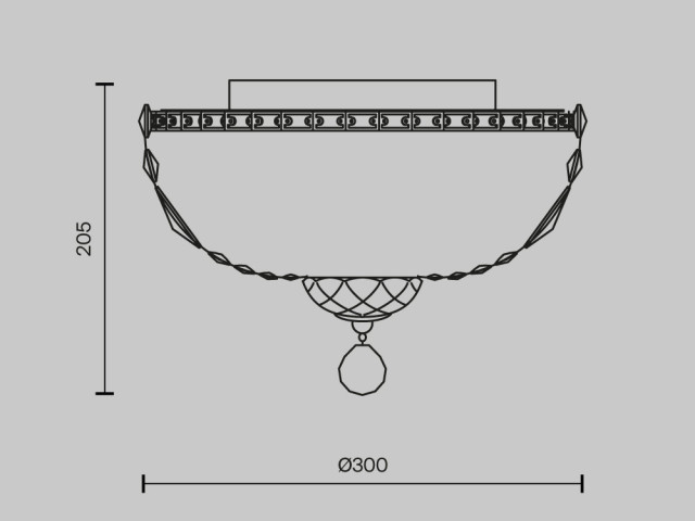 Люстра Maytoni DIA100-CL-03-G фото:2
