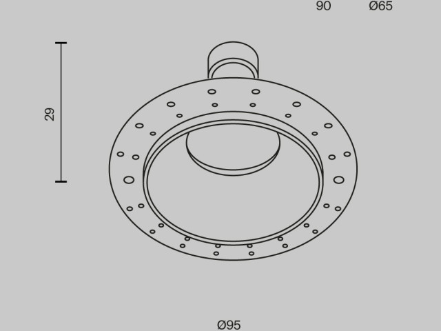 Встраиваемый светильник Technical DL126-GU10-TRS-MG фото:7