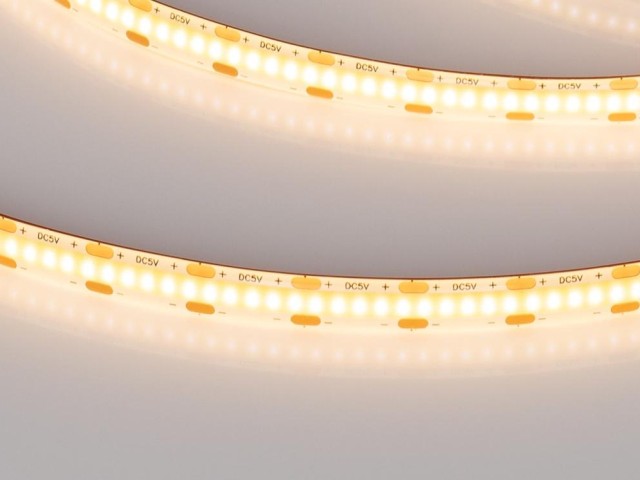 Лента герметичная COB-SE-X360-8mm 5V Warm2700 (5 W/m, IP65, CSP, 5m) (Arlight, -) фото:2