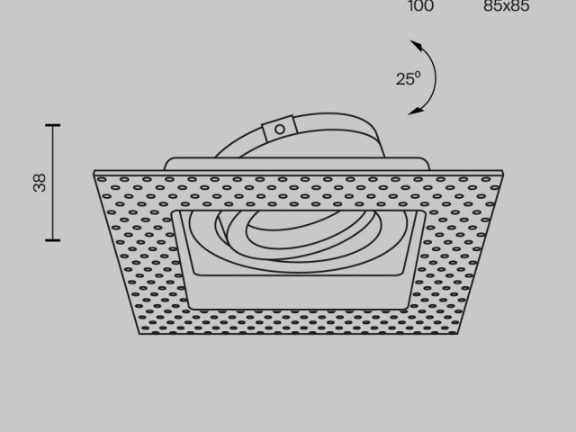 Встраиваемый светильник Technical DL003-01-W фото:15