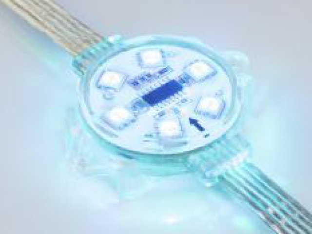 Модуль управляемый VISOR-DMX-5060-6-24V RGB 120deg (D40x12mm, 1.5W, IP68) (Arlight, Пластик, 3 года) фото:6