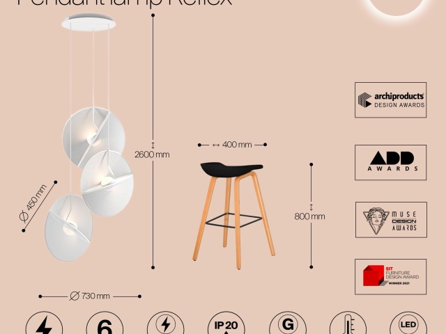 Подвесной светильник Maytoni MOD154PL-L6W3K1 фото:12