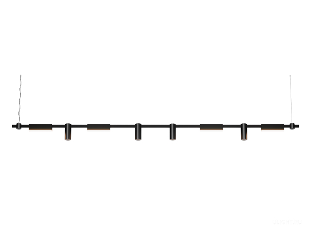 Подвесной светильник HOKASU PL10 (RAL9005/2500mm – 200mm/LT70/120deg – D55/140mm – 3K/64W) фото:1