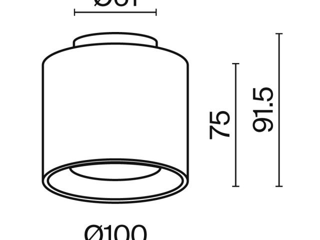 Потолочный светильник Technical C009CW-L12B4K фото:5