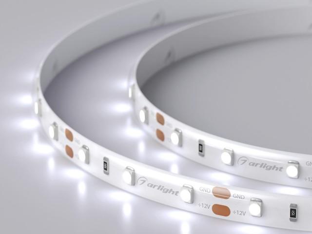 Лента RTW 2-5000SE 12V Cool (3528, 300 LED, LUX) (Arlight, 4.8 Вт/м, IP65) фото:7
