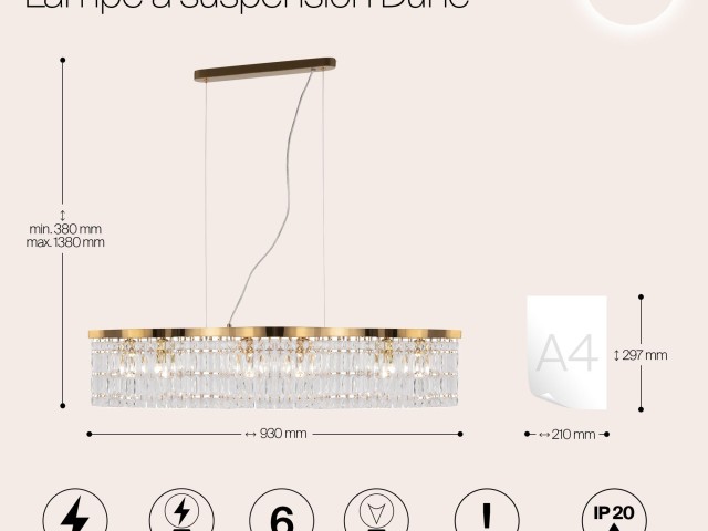 Подвесной светильник Maytoni DIA005PL-06G фото:15