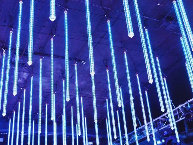 Светодиодная гирлянда ARD-ICEFALL-CLASSIC-D23-1000-CLEAR-96LED-LIVE BLUE (230V, 1.5W) (Ardecoled, IP65) фото:4