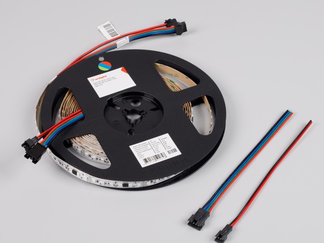 Лента SPI-A120-10mm 24V RGB-PX6-BPT (23 W/m, IP20, 2835, 5m) (Arlight, бегущий огонь) фото:3