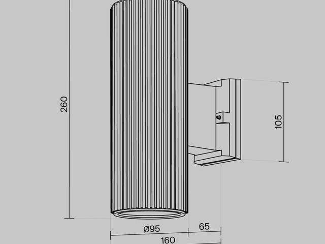 Настенный светильник (бра) Outdoor O419WL-02W фото:10