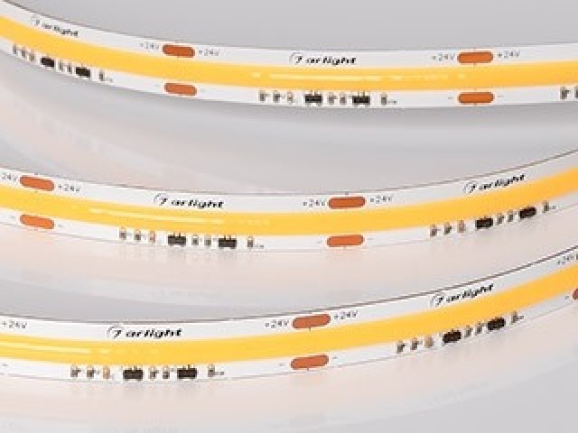 Лента COB-X560-10mm 24V Dim-To-Warm (14 W/m, IP20, 5m) (Arlight, Dim-To-Warm) фото:3