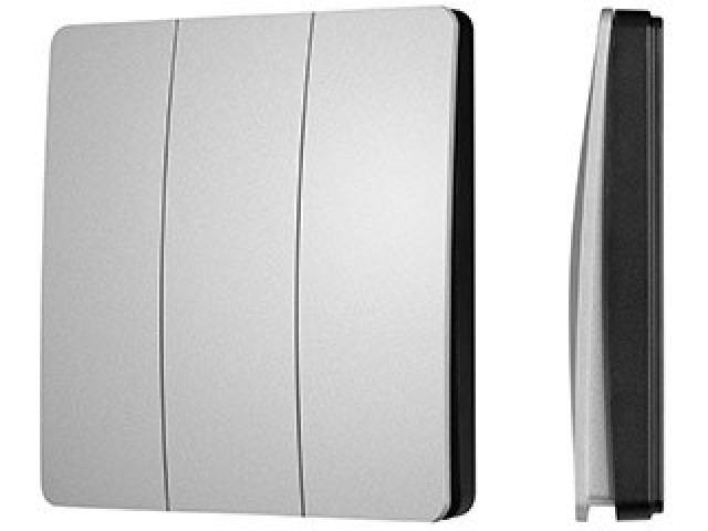 INTELLIGENT ARLIGHT Кнопочная панель KINETIC-801-22-3G-WP-SUF Silver (No battery, IP67, 433Mhz) (IARL, IP67 Пластик, 3 года) фото:1