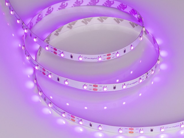 Лента RT-A60-8mm 12V Pink (4.8 W/m, IP20, 2835, 5m) (Arlight, 4.8 Вт/м, IP20) фото:7