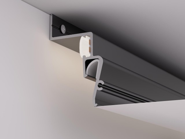 Профиль STRETCH-SHADOW-2000 BLACK (A2-CONTOUR-PRO) (Arlight, Алюминий) фото:6