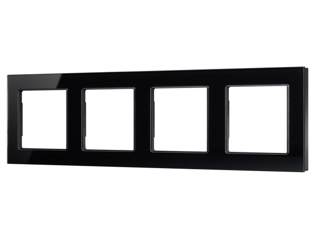 Рамка стеклянная FRM-GLARE-GS-4-BK (Arlight, -) фото:4