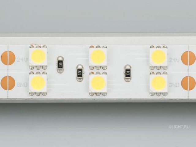 Лента RT 2-5000 24V Day4000 2x2 (5060, 600 LED, LUX) (Arlight, 28.8 Вт/м, IP20) фото:4