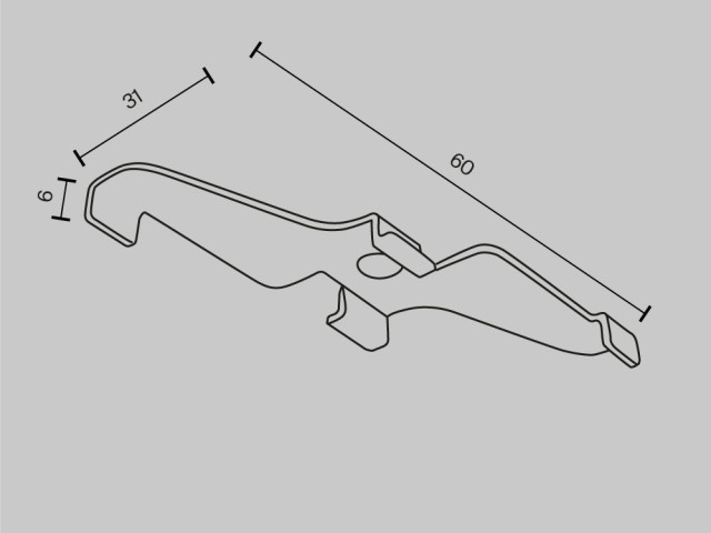 Комплектующие для накладной трековой системы Technical TRA034HS-21W фото:1