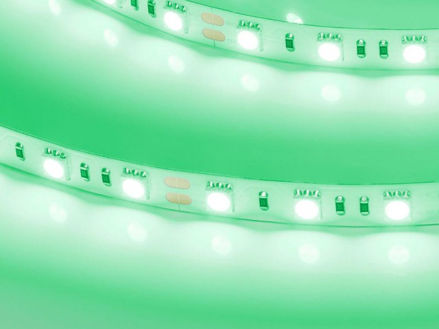 Лента RT-B60-10mm 12V Green (14.4 W/m, IP20, 5060, 5m) (Arlight, 14.4 Вт/м, IP20) фото:6
