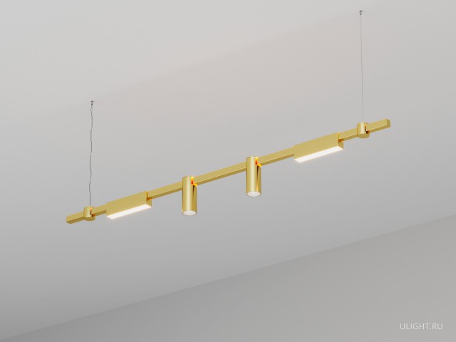 Подвесной светильник HOKASU PL10 (GOLD/1500mm – 200mm/LT70/120deg – D55/140mm – 3K/16W) фото:2