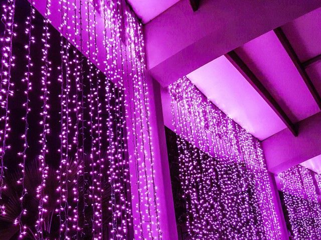 Светодиодная гирлянда ARD-CURTAIN-CLASSIC-2000x3000-CLEAR-760LED Pink (230V, 60W) (Ardecoled, IP65) фото:6