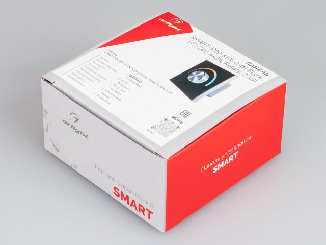 Панель SMART-P20-MIX-G-IN Black (12-24V, 4x3A, Rotary, 2.4G) (Arlight, IP20 Пластик, 5 лет) фото:6