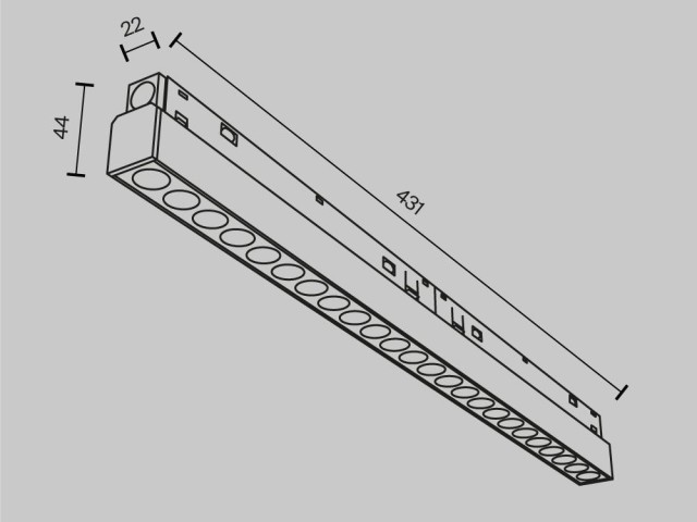Трековый светильник Technical TR031-4-24W3K-M-DS-B фото:2