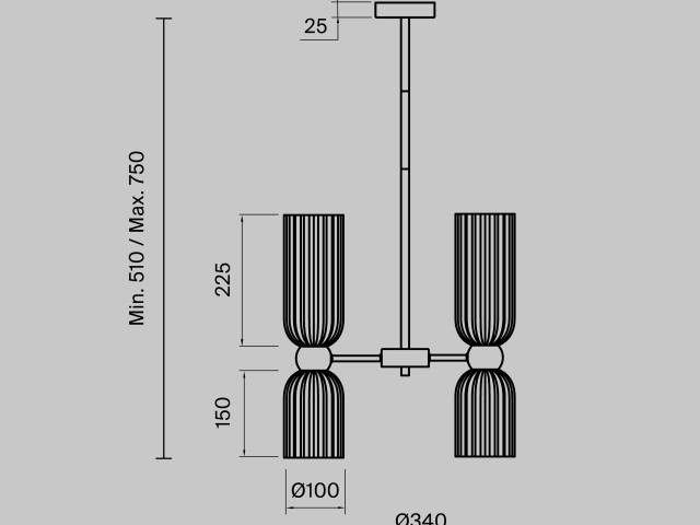Подвесной светильник Maytoni MOD302PL-06CG фото:13