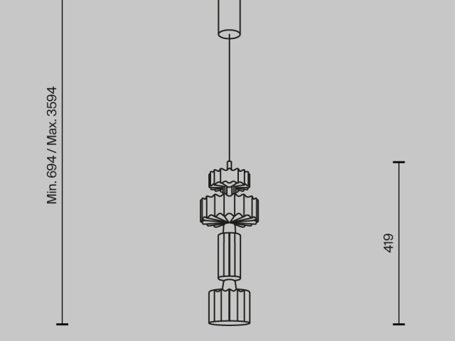Подвесной светильник Maytoni MOD253PL-L18BS3K1 фото:2
